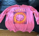 H&M Hot Pink Nirvana sweatshirt Photo 0