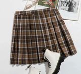 SheIn PLUS TARTAN PLEATED HEM SKIRT Photo 0