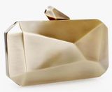 Amazon Bronze Metal Abstract Clutch Photo 0