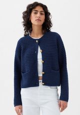Textured Sweater Jacket Photo 0