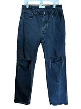 Abercrombie & Fitch Jeans Womens 30 10 Black Wash The 90s Baggy Low Rise Denim Photo 0