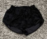 Lululemon black camo Hotty hot 4” shorts size 6 Photo 0