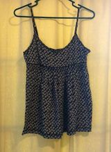 🎉4 for $20 Aerie medium navy and white spaghetti strap tank Photo 0