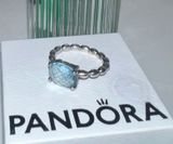 Pandora Cool Breeze Blue Topaz and Sterling Silver Ring Photo 0