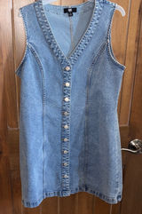 Frye Blue Denim Sleeveless Dress Photo 0