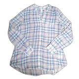 Sheer Button Down Blouse Size Medium Photo 0