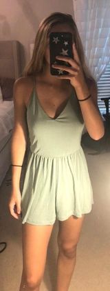 Forever 21 Green Causal Romper Photo 0
