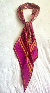 Thin Long Silk Neck Scarf Photo 0