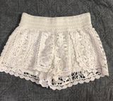 Rewind White Lace Shorts Photo 0