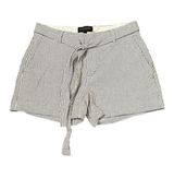 Banana Republic Seersucker Shorts Size 4 Blue White Stripe Belted Stretch 30X3.5 Photo 0