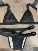 Zaful Mesh Panel Bandage Bikini Photo 0