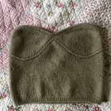 Zara Olive Knit Top Photo 0