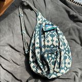 Kavu Blue Geometric Backpack with Teardrop Shape Photo 0