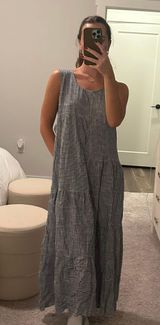 Blue Casual Maxi Dress Photo 0