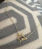 Handmade gold star zirconia clasp necklace  Photo 0