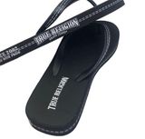 True Religion Iliana Black White Sandals Flip Flops Women's Size 7 Photo 0
