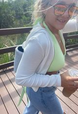 White Zip Jacket Photo 0