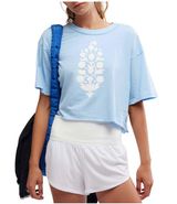 Womens FP Movement by Free People Tee sz M blue Photo 0