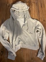Altar'd State Half Zip Cropped Sweatshirt Photo 0