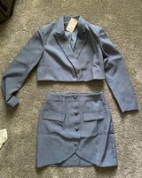 Missguided Two Piece Matching Blazer And Button Skirt  Set  Photo 0