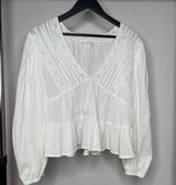 Love Riche  Women’s Long Sleeve Babydoll Blouse Size Medium Photo 0