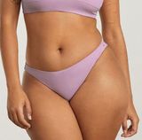 Everlane NWT Mauve Thigh High Bikini Bottom Medium High Leg Cheeky High Waist Photo 0