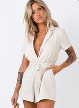 Princess Polly Belted Romper Photo 0