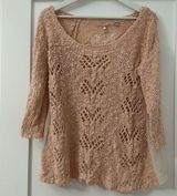 Anthropologie Blush Knit & Knot Pink Sweater Photo 0