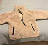 ABERCROMBIE & FITCH CINCHED DRAMA CURLY HALF ZIP Photo 0