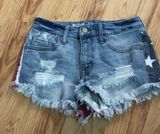 American Flag Stars Stripes Jean Shorts 00 Photo 0