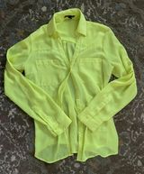 EXPRESS Neon lightweight button down  Photo 0