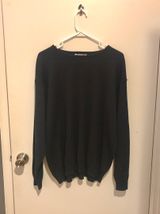 August Max Woman Oversized Black Sweater  Photo 0