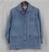 Vintage Ladies' Denim Field Barn Coat Size Petite Medium Photo 0