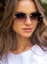 Over Sized Brown Sunglasses Photo 0