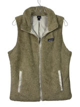 Patagonia Los Gatos Tan Brown Full Zip Sherpa Sleeveless Vest Jacket Large L Photo 0