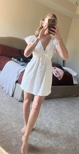 American Eagle Mini Dress White Photo 0