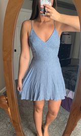 Blue Polka Dot Dress Photo 0