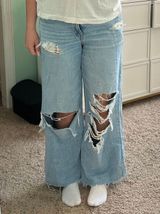 Super High Rise Baggy Wide Leg Jeans Photo 0