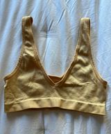 Orange Ribbed Bralette Photo 0