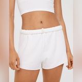 NWT Aerie Offline OTT Fleece Lounge Comfy Shorts White Size M Photo 0