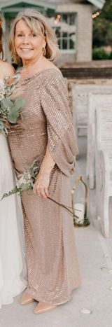 Mother Of The Bride Dress Tan Size 10 Photo 0