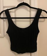 Forever 21 Black Cropped Tank Top Photo 0