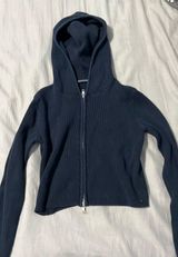 Brandy Melville Cropped Zip Up Photo 0