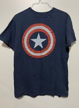 Captain America Tee Blue Size L Photo 0