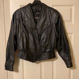 wilson's leather Vintage 90s  Thinsulate black leather moto jacket, size medium Photo 0
