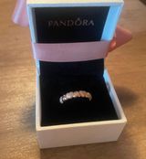 Pandora rose gold “Matte Brilliance” ring Photo 0