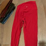 Red lunar new year gold logo lululemon leggings Photo 0