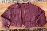 Out From Under Women's Purple Quilted Jacket Size Medium Photo 0
