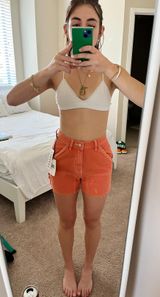 BDG Orange Denim Carpenter Short Photo 0