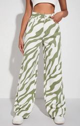 Zebra Stripe Jeans Photo 0